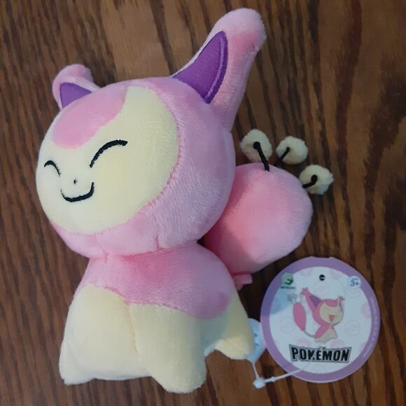 Pokemon Official Plush Doll Series Skitty Key chain Ring Doll Soft 3rd Round - Picture 1 of 10